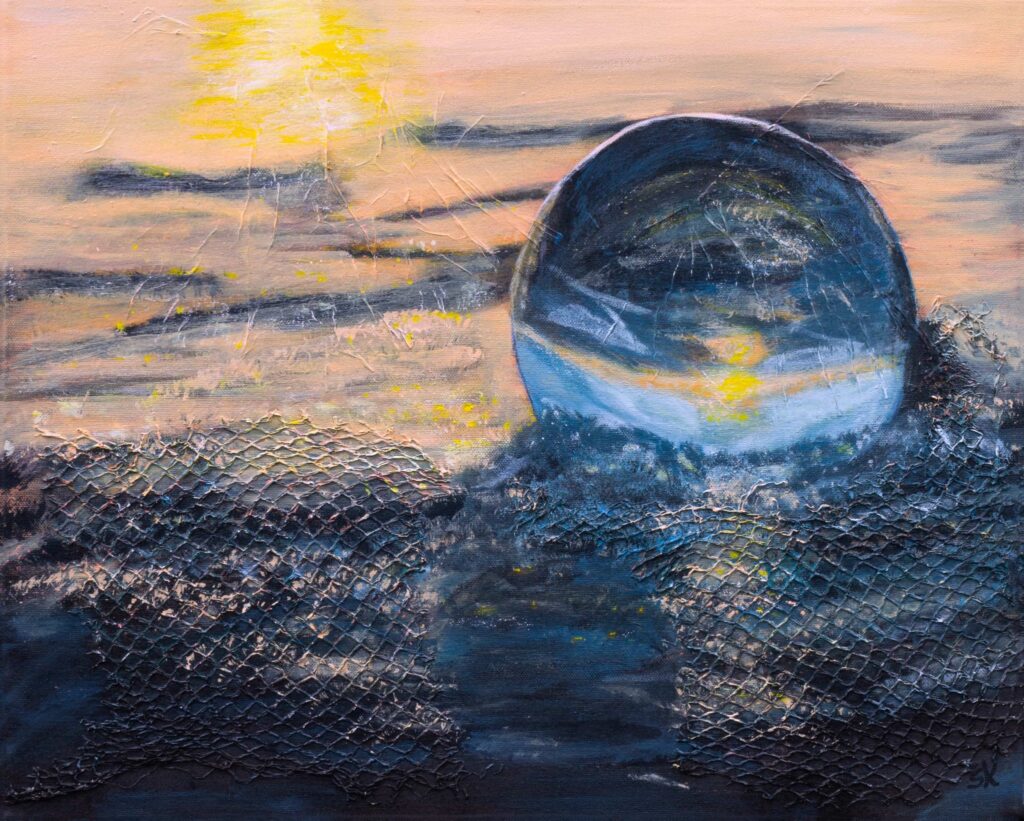 Lichtspiel, Acryl Mischtechnik