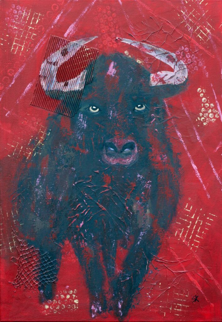 Porthos, Acryl Mischtechnik
